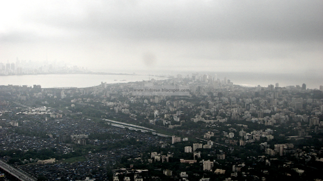 Mumbai view from the airplane in 2006