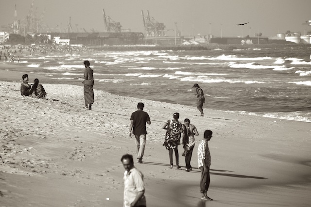 Microcosm of life at Marina Beach, Chennai, 2013