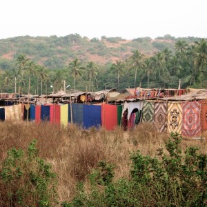 Flea Market Colors and Coastal Vibes: Anjuna Flea Market, Goa, India, 2006