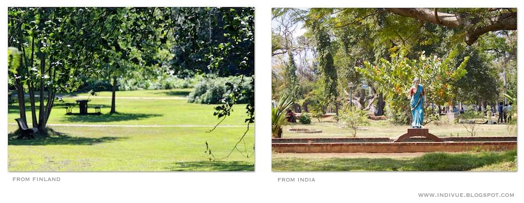 Parks in Finland and&nbsp;India