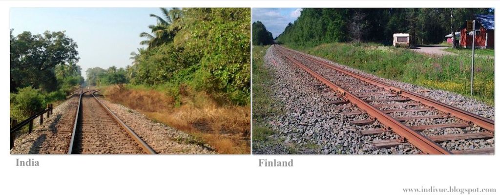 Railways in India and in Finland