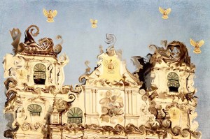 Art inspired by the city of Margao in Goa, India