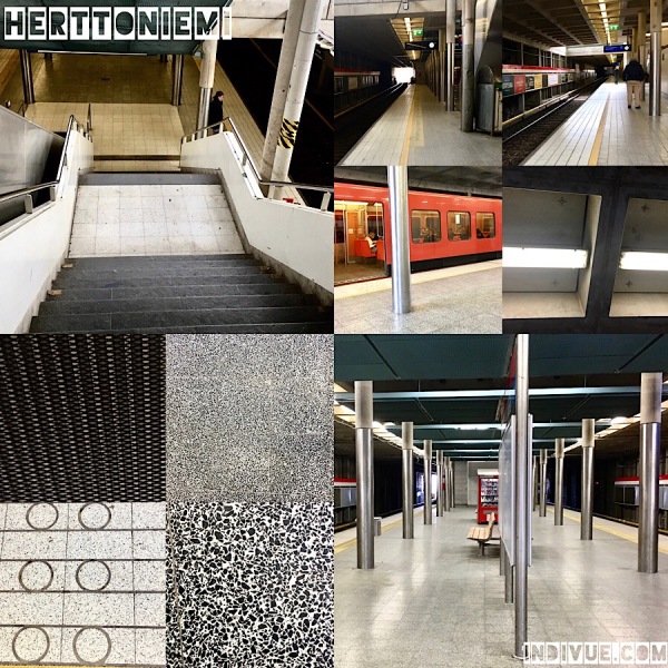 Herttoniemi, Helsinki, metrostation -collage