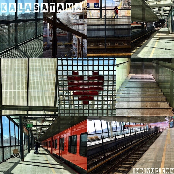 Kalasatama, Helsinki, metrostation -collage