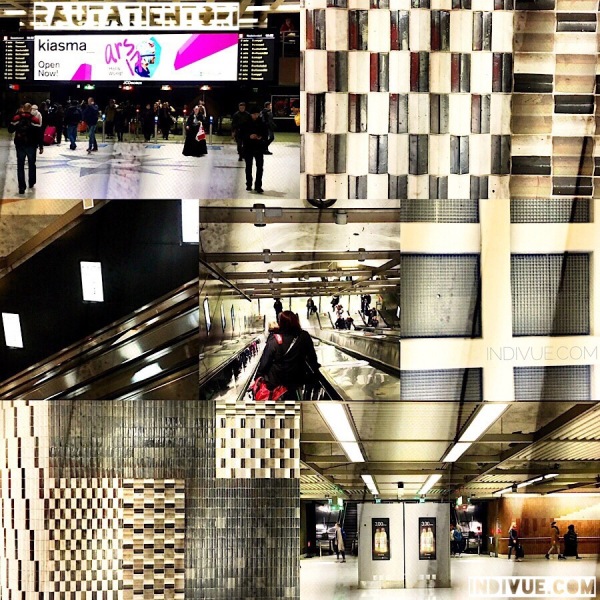 Rautatientori, Helsinki, metrostation -collage