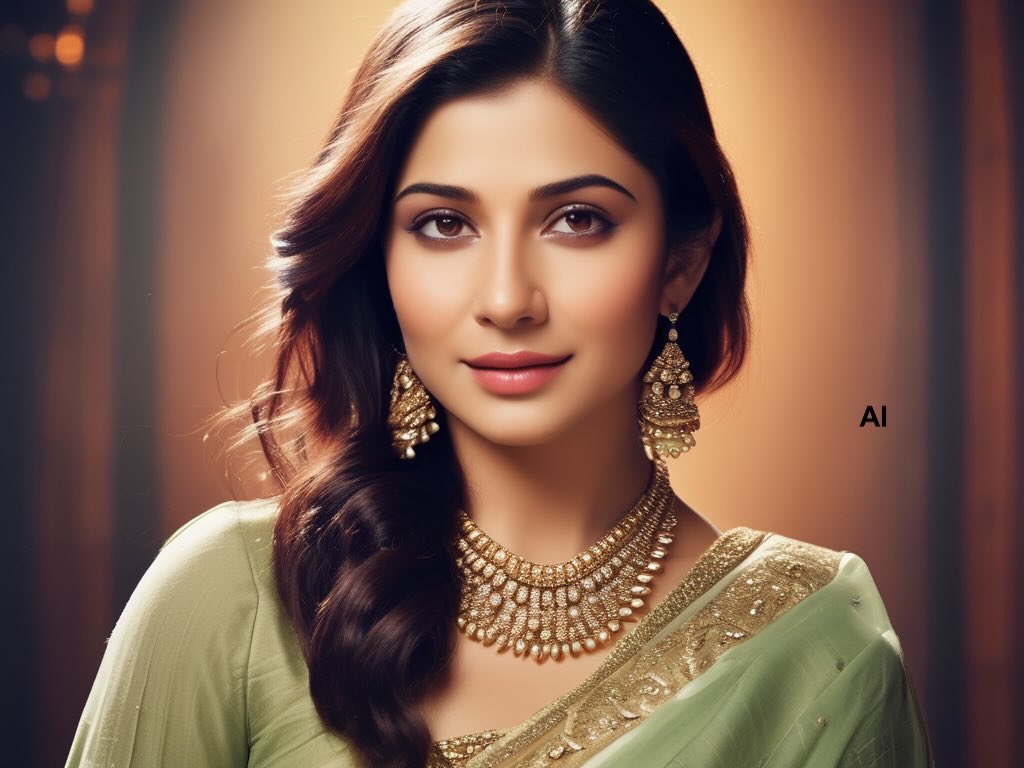 Illustration image of an Indian woman for the article about Anushka Sharma films