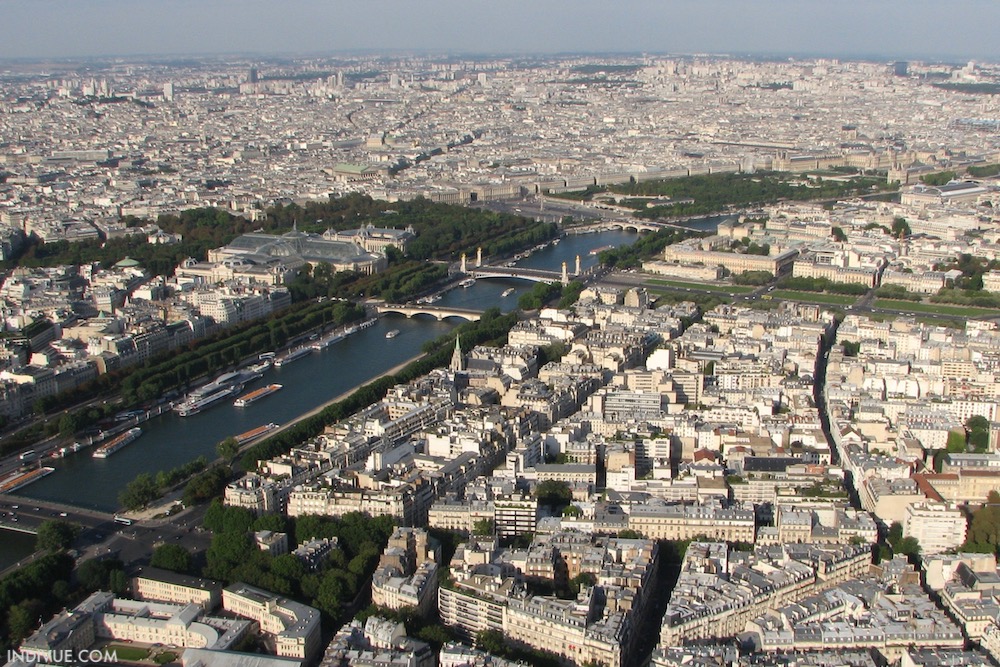 View from Eiffel Tower in Paris