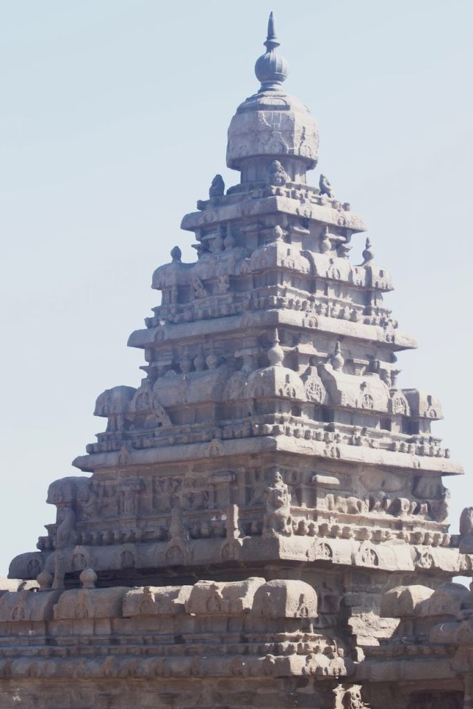 Top of the Shore Temple in Mamallapuram, India