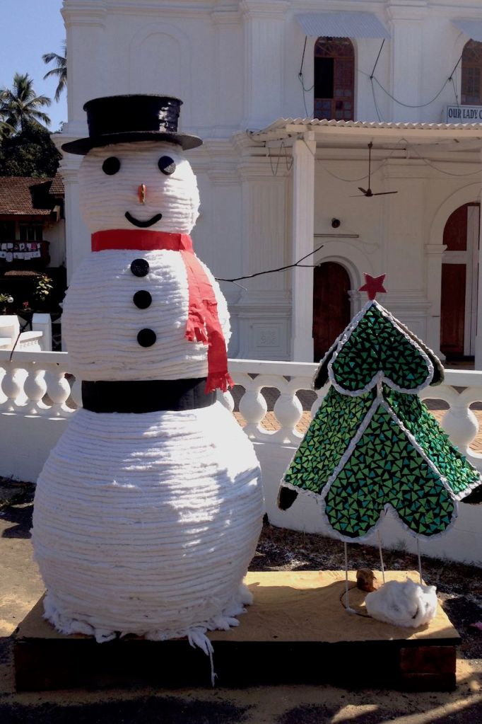 Snowman in Goa, India