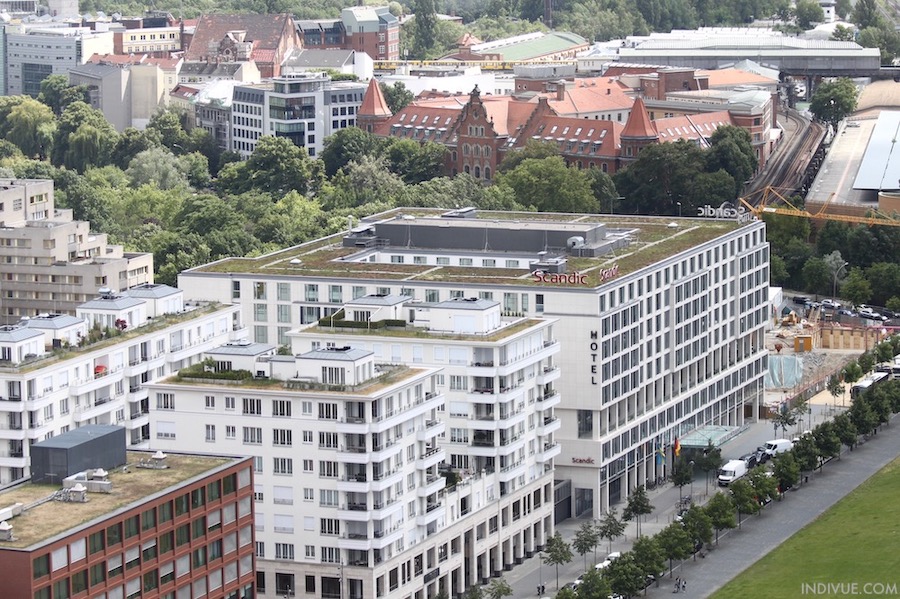 Hotel Scandic Potsdamer Platz Berlin aerial view