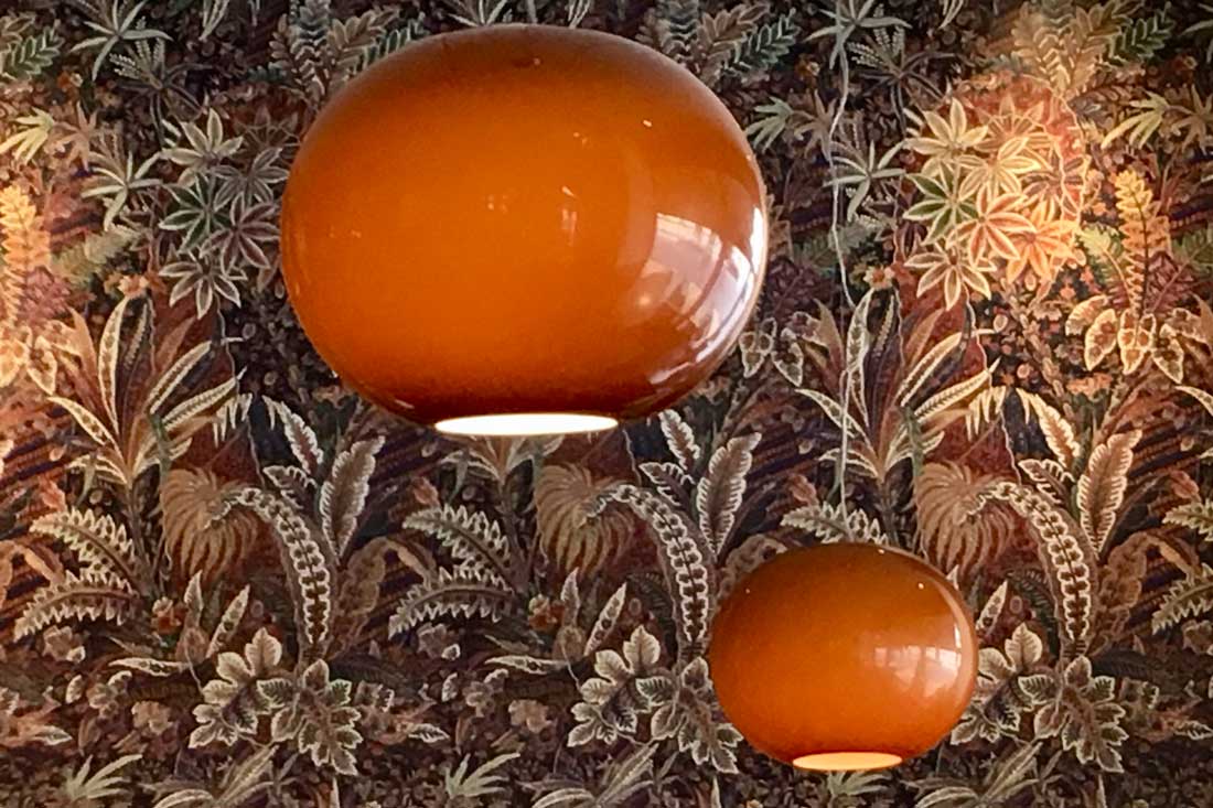 Inside decoration reminds one of the sixties