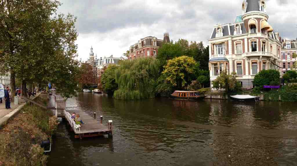 By the river in Amsterdam