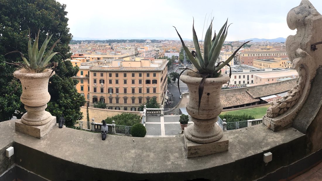 View over Rome from the Vatican City State