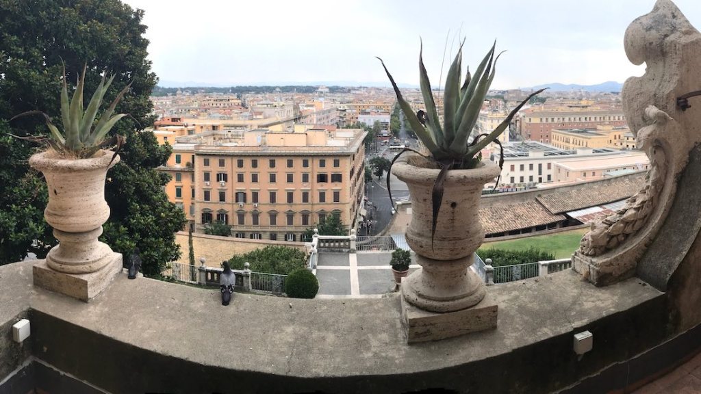 View over Rome from the Vatican City State
