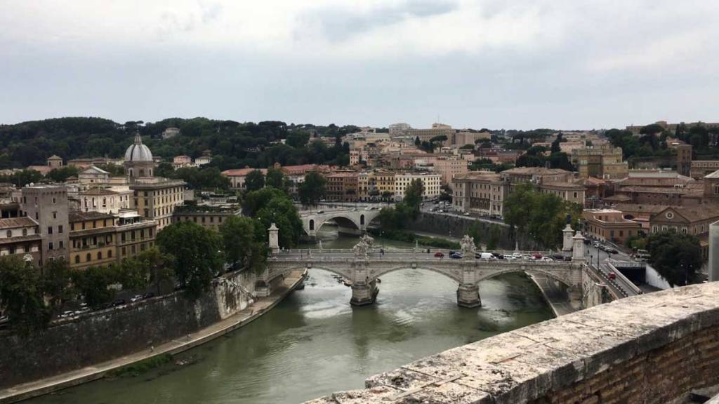 View over Rome from Castel Sant’Angelo&nbsp;(video)
