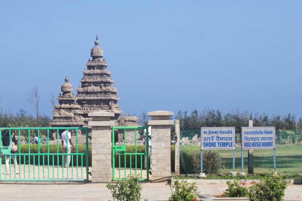 Shore Temple, a World Heritage Monument in Mahabalipuram, India