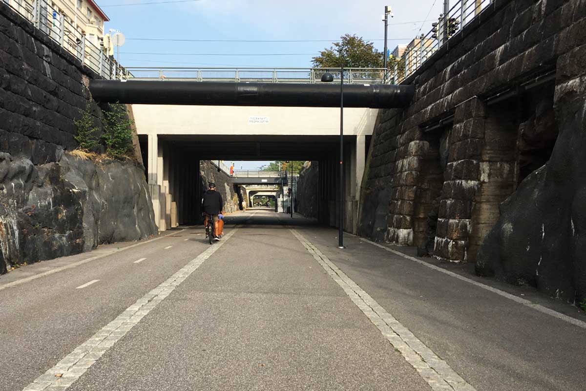 Baana in Helsinki centre