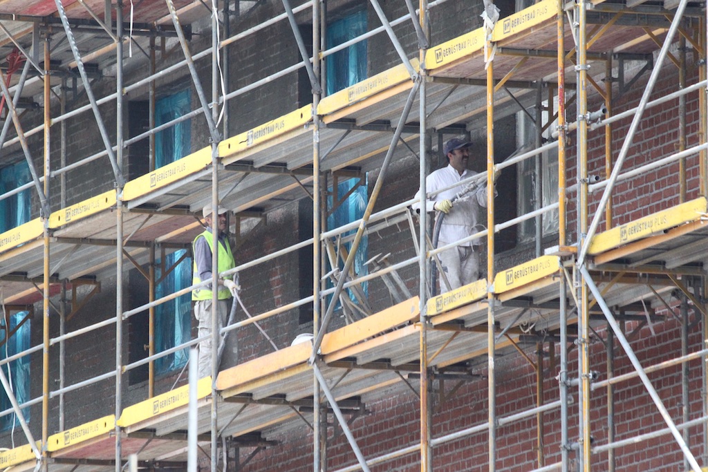 Working men in Berlin