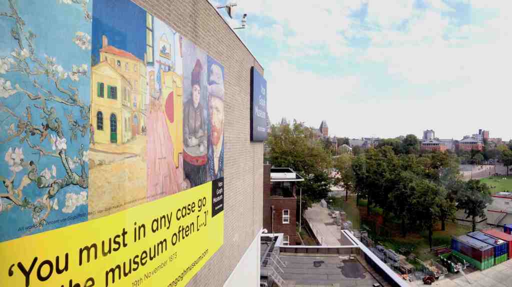 The outer wall of the Van Gogh Museum in Amsterdam