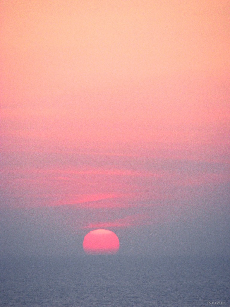 Sunset and sea in Gokarn, India