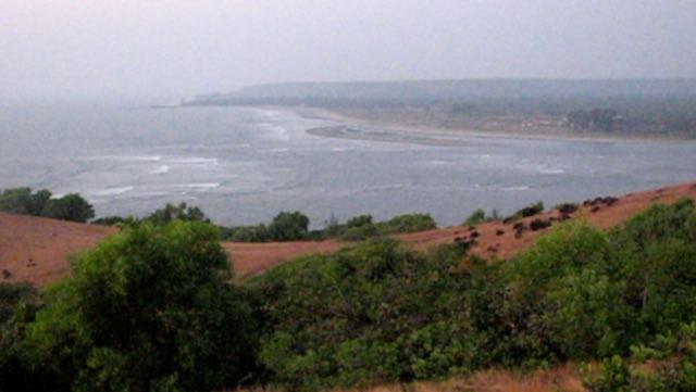 View from Fort Chapora towards Morjim