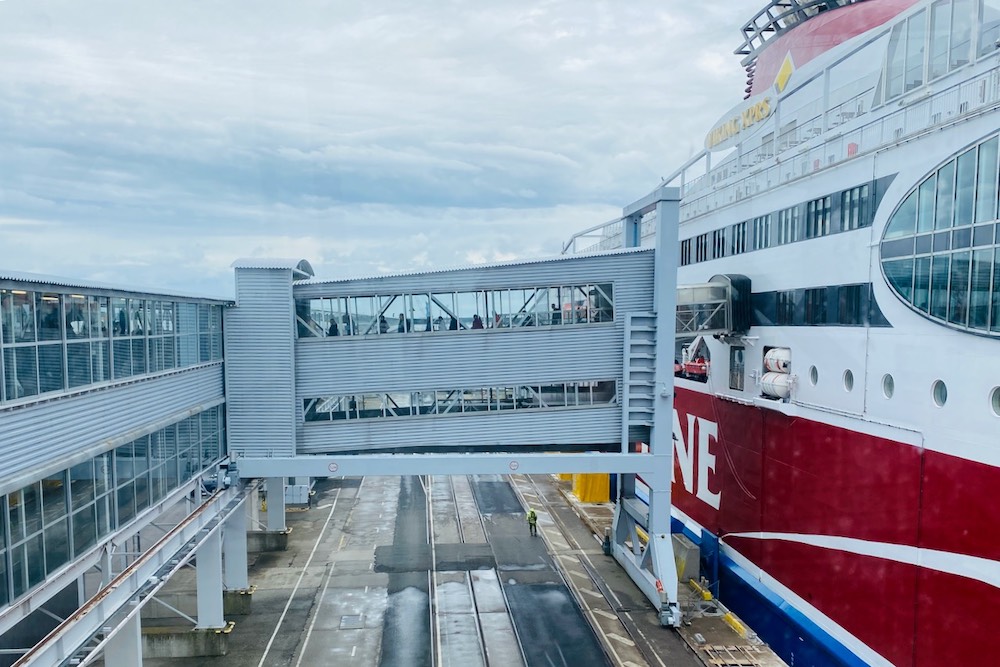 Viking XPRS ship in Tallinn harbor 