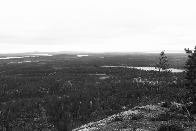 View from Ruka fell, Finland