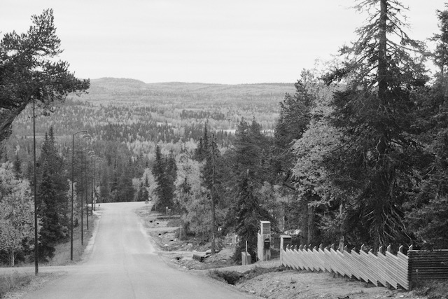Hilly road in Kuusamo