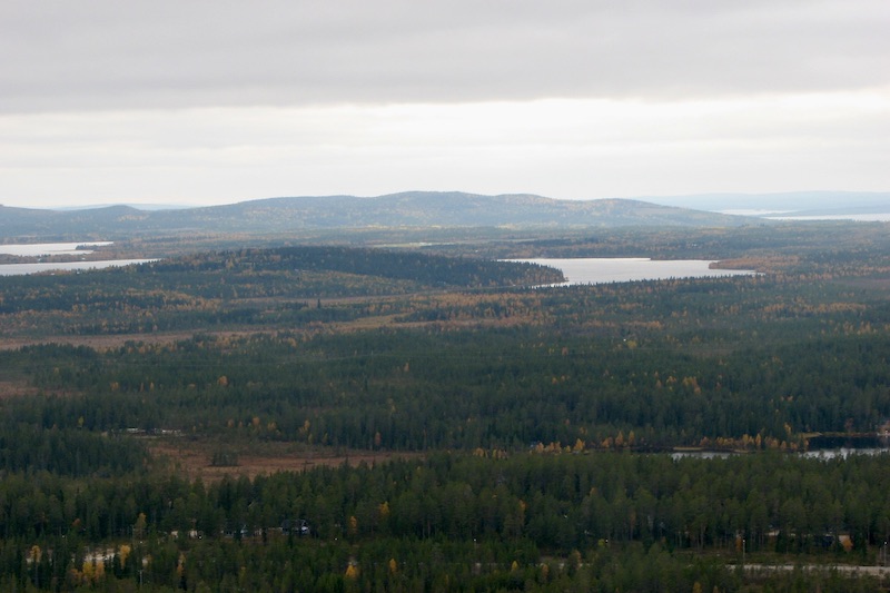 Kuusamo Hills during ruska in North Finland