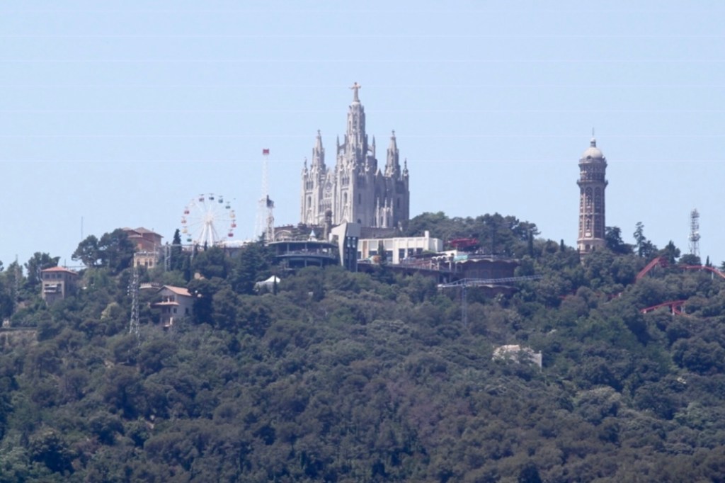 Tibidabo hill in Barcelona