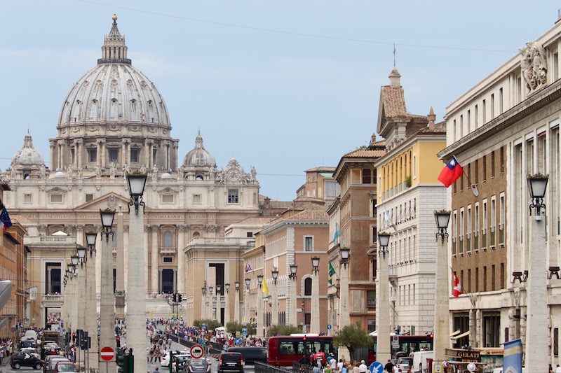 Passage to Vatican in Rome, Italy