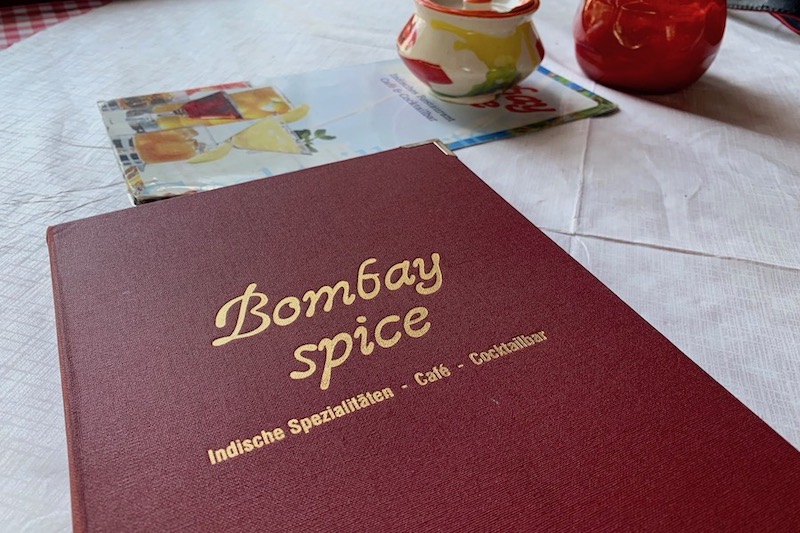 Bombay spice menui Indian restaurant Berlin