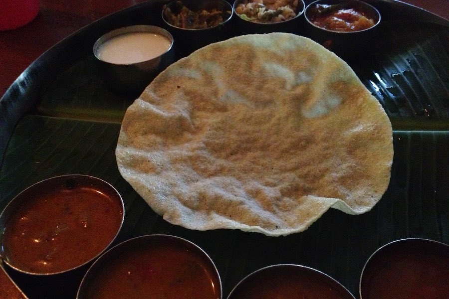 Chettinad thali in Chennai
