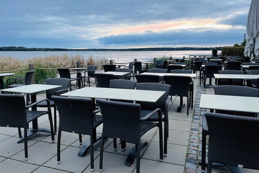 Nice seaview café in Munkkiniemi, West Helsinki,&nbsp;Finland