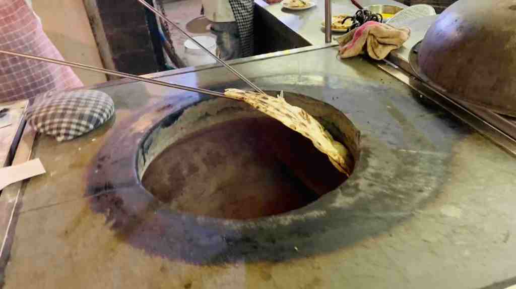 How to Make and eat Naan Bread from a Tandoor Oven