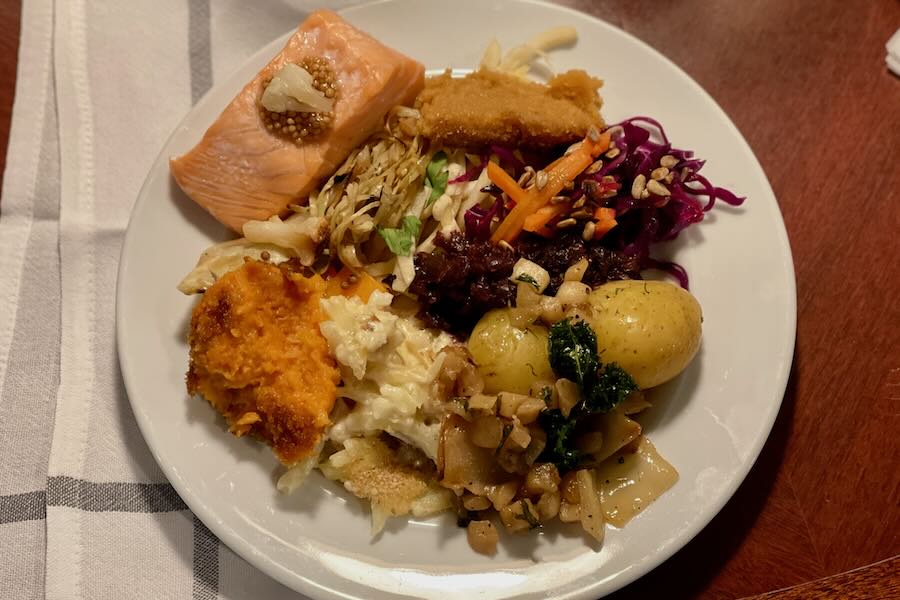 Viking Line Christmas Buffet main food without red meat