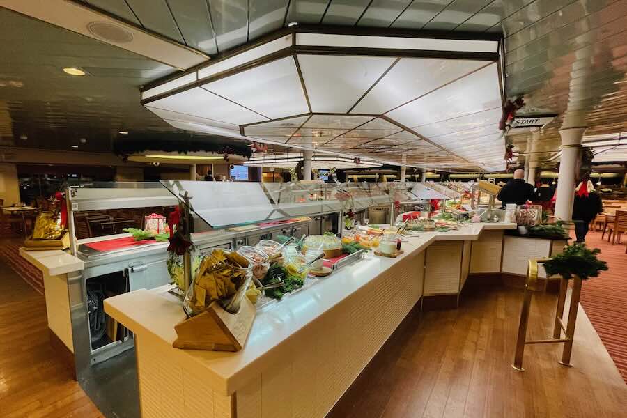 The Christmas buffet 2021 in Viking Line ships
