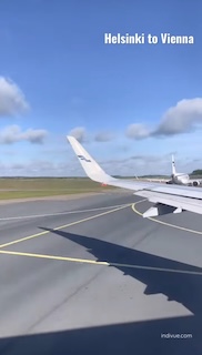 Flight from Helsinki to Vienna