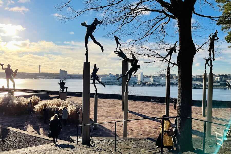 Stockholm view from sculpture art museum