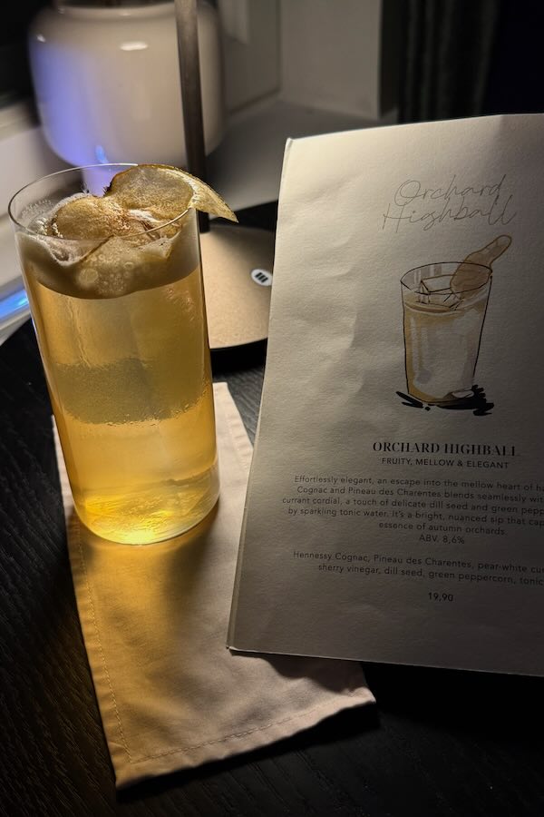 A drink at the Kupoli Bar rooftop in Helsinki looked exactly like it was drawn in the menu