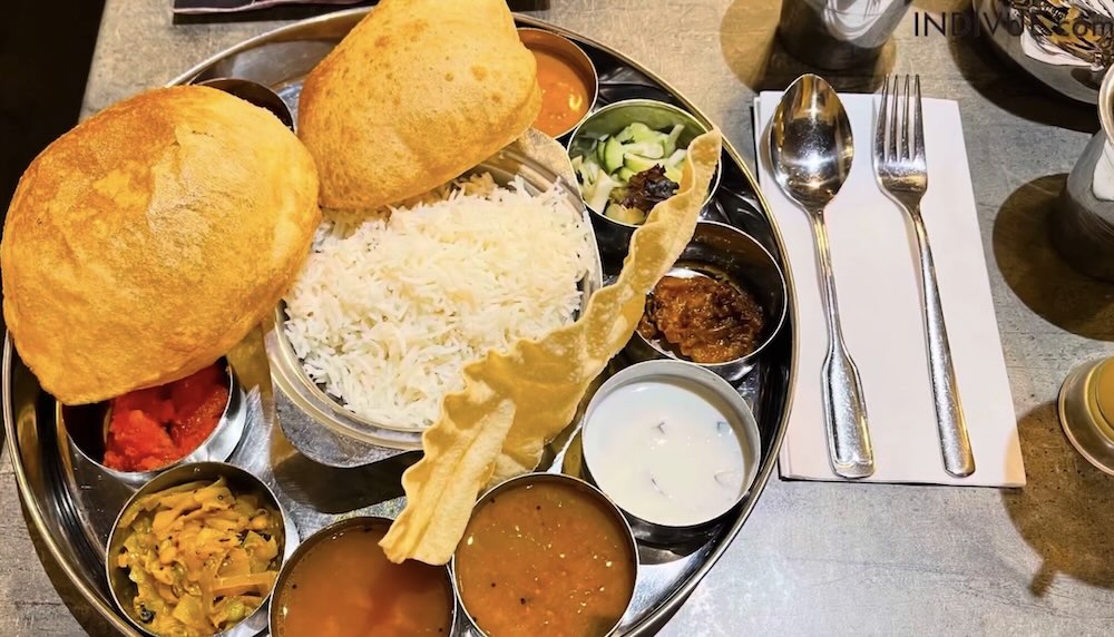 South Indian veg thali