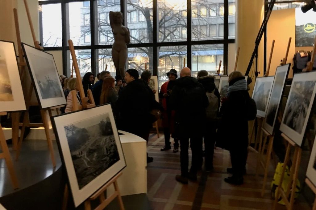 Raghu Rai photo exhibition opening in Helsinki in 2018