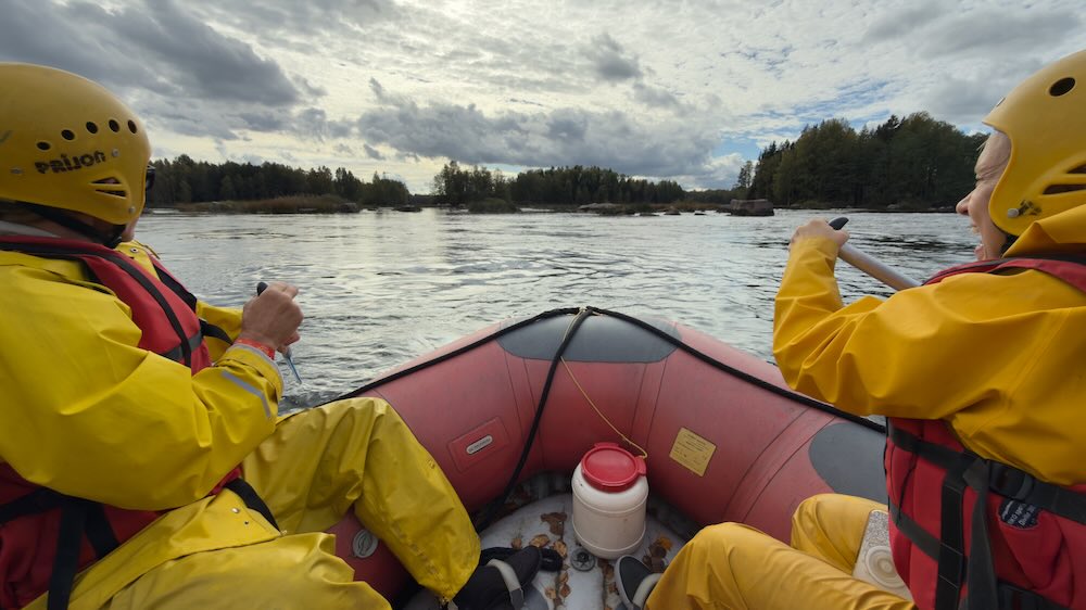 Nice river rafting in Finland in&nbsp;September